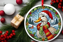 Round Christmas Ornament Sublimation|Clipart Product Image 1