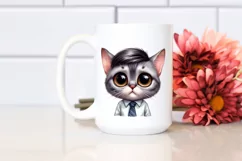 Funny Baby Cat with Hat PNG Product Image 2