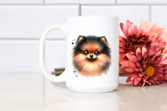 Watercolor Funny Pomeranian | Clipart Product Image 2