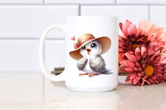Funny Dove with Sun Hat Clipart Product Image 2