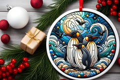 Round Christmass Ornament PNG Product Image 2