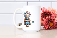 Old Lady Sitting on Bench Product Image 2