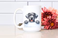 Colorful Great Dane Crazy Eyes Clipart Product Image 2