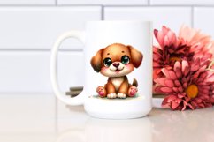 Smiling Baby Plush Dog Clipart Product Image 2