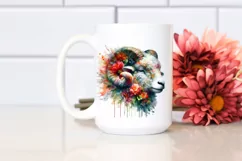 Artistic Vibrant Lamb Flowers | Clipart Product Image 2