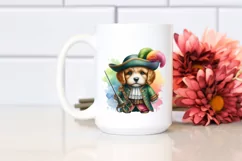 Puppy Musketeer Suit Watercolor Product Image 2