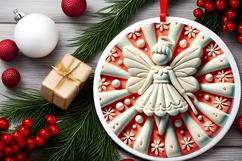 Round Christmass Ornament PNG Product Image 2