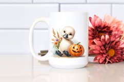 Cute Baby Swan Sitting PNG Product Image 2