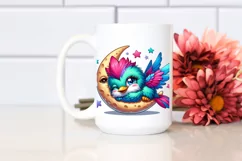 Cute Colorful Hummingbird PNG Product Image 2