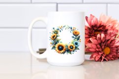 Small Sunflower Vibrant Abstract | Clipart Product Image 2