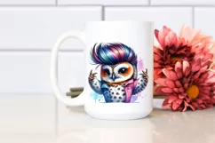 Cute Baby Owl Posing like a Model PNG Product Image 2