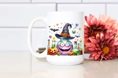 Funny Halloween Clipart with Magic Potion PNG Product Image 2