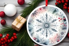 Round Christmas Ornament Sublimation|Clipart Product Image 2