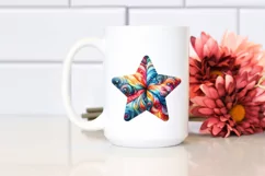 Colorful Star Watercolor Clipart Product Image 2