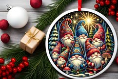 Round Christmas Ornament Sublimation|Clipart Product Image 1