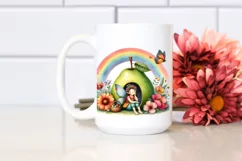 Fairy House Watercolor Scene Product Image 2