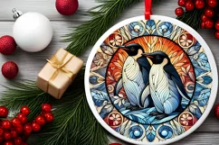 Round Christmas Ornament Sublimation|Clipart Product Image 1