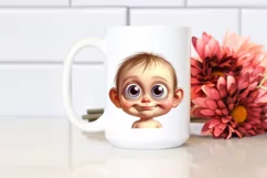 Funny Baby Face Flower, High-Res PNG Product Image 2
