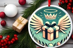 Round Christmas Ornament Sublimation|Clipart Product Image 1