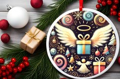 Round Christmas Ornament Sublimation|Clipart Product Image 1