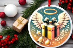 Round Christmas Ornament Sublimation|Clipart Product Image 1