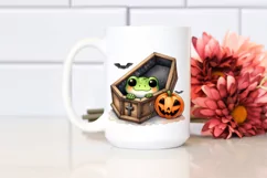 Halloween Frog Popping Out PNG Product Image 2