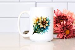 Wooden Stained Narcissus Clipart Product Image 2