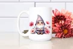 Cute Gnome Cosmos Watercolor Clipart Product Image 2