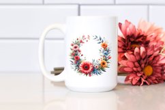 Vibrant Abstract Whreath with Small Gerbera Product Image 2
