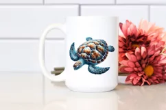 Sea Turtle Marine Ocean Reptile Clipart Product Image 2