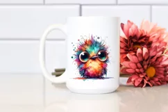 Colorful Layered Hummingbird | Watercolor Clipart Product Image 2