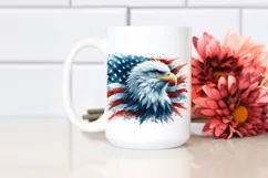 Patriotic Bald Eagle USA Wings Proud Clipart Product Image 2