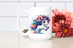 Vibrant Cute Unicorn Clipart PNG Product Image 2