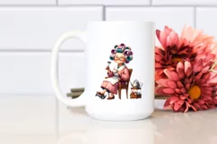 Vintage Lady Chair Watercolor Product Image 2