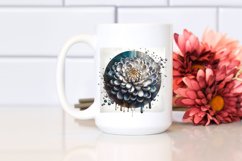 Glossy Chrysanthemum made of like Material | Watercolor Product Image 2