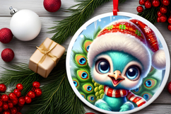 Round Christmass Ornament PNG Product Image 2