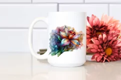 Vibrant Pastel Wooden Daffodil PNG Product Image 2