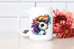 Funny Baby Unicorn, Transparent PNG Product Image 2