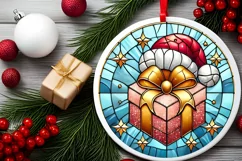 Round Christmas Ornament Sublimation|Clipart Product Image 1