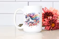 Colorful Baby Unicorn PNG Product Image 2