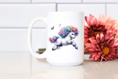 Colorful Baby Unicorn PNG Product Image 2