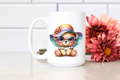 Colorful Baby Bear with Sunglasses | Clipart Product Image 2