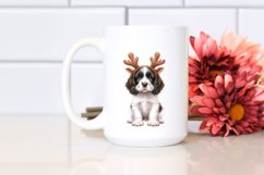 Watercolor English Springer Spaniel in Front of Christmas Product Image 2