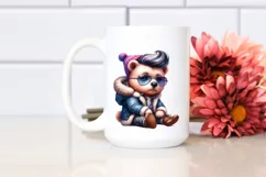 Contempt Baby Bear Sitting, High-Res PNG Product Image 2