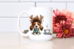 Watercolor Basset Hound with Crazy Haircut PNG Product Image 2