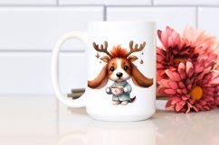 Watercolor Basset Hound with Crazy Haircut PNG Product Image 2