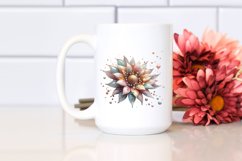 Shiny Sunflower with Metallic Insertions PNG Product Image 2