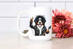 Punk Bernese Mountain Dog | Sublimation Clipart Product Image 2