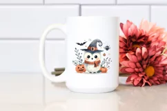 Watercolor Style Halloween Retro Owl PNG Product Image 2