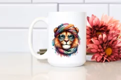 Colorful Baby Lion Portrait | Clipart Product Image 2